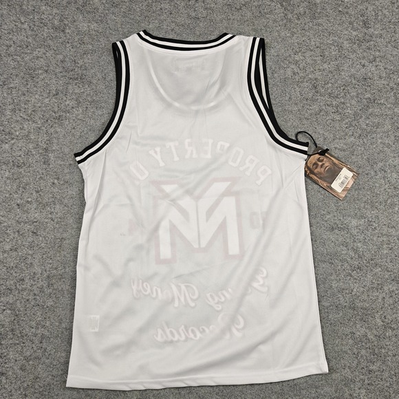 Lil Wayne Young Money Basketball Jersey Mens Medium White Reason Brand RLW-17 - Picture 6 of 9